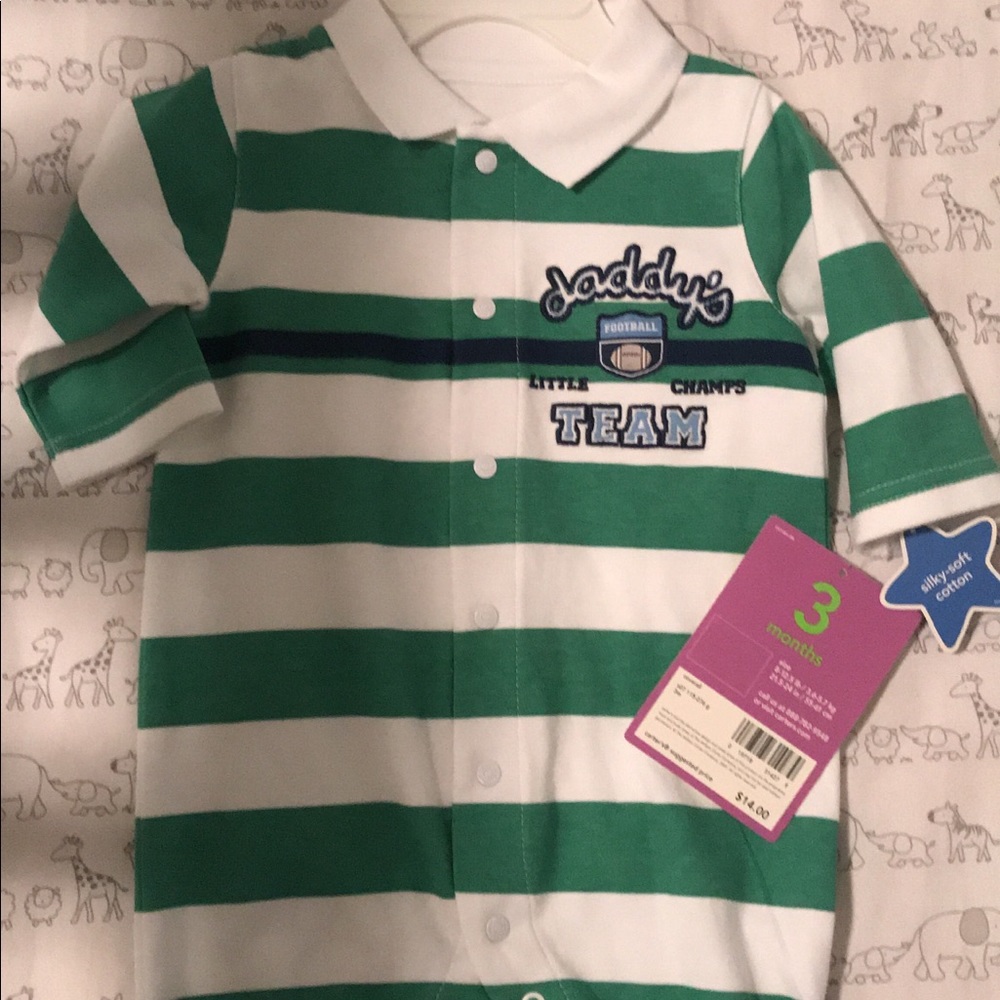 NWT Carters polo style romper 3 months